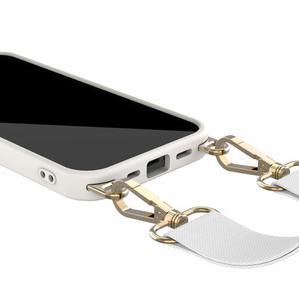 Solidenz Collection iPhone 15 Plus hoesje met afneembare koord – Beige