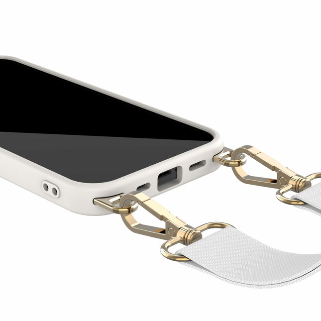 Solidenz Collection iPhone 15 Plus hoesje met afneembare koord – Beige