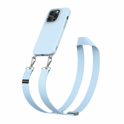 Solidenz Collection iPhone 15 Pro hoesje met afneembare koord – Blauw