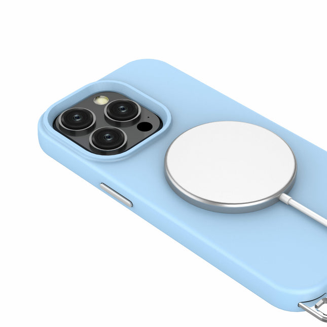 Solidenz Collection iPhone 15 Pro Max hoesje met afneembare koord – Blauw