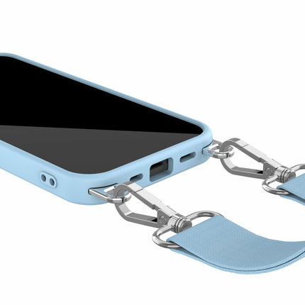 Solidenz Collection iPhone 15 Pro Max hoesje met afneembare koord – Blauw