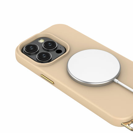Solidenz Collection iPhone 15 Pro Max hoesje met afneembare koord – Caramel