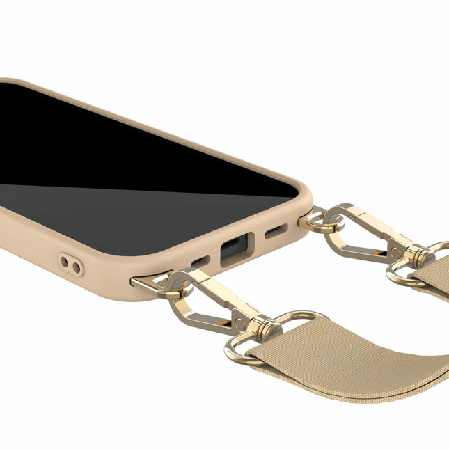 Solidenz Collection iPhone 15 Pro Max hoesje met afneembare koord – Caramel