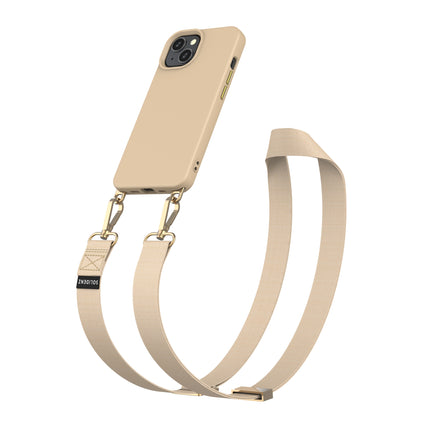 Solidenz Collection iPhone 15 hoesje met afneembare koord – Caramel