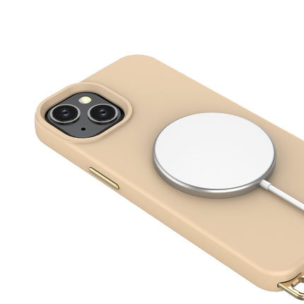 Solidenz Collection iPhone 15 hoesje met afneembare koord – Caramel
