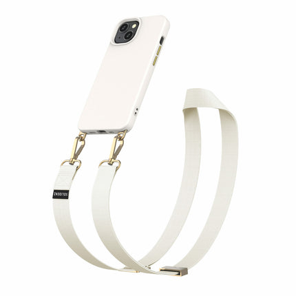 Solidenz Collection iPhone 15 Plus hoesje met afneembare koord – Beige