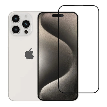 TUNIQ iPhone 16 Pro Max ScreenProtector Tempered glass - Full cover - Transparant