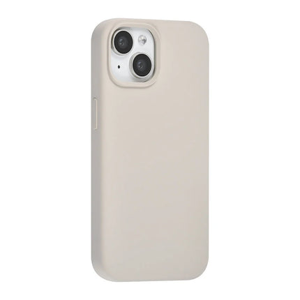 TUNIQ iPhone 15 Backcover hoesje Premium Liquid silicone - Grijs
