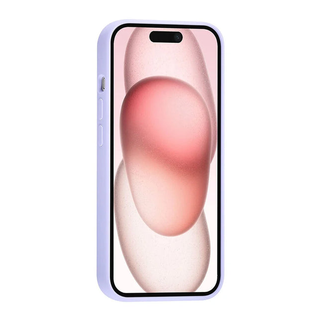 TUNIQ iPhone 15 Backcover hoesje Premium Liquid silicone - Paars