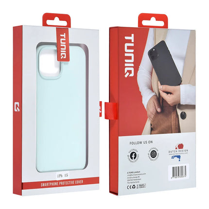 TUNIQ iPhone 15 Backcover hoesje Premium Liquid silicone - LichtBlauw