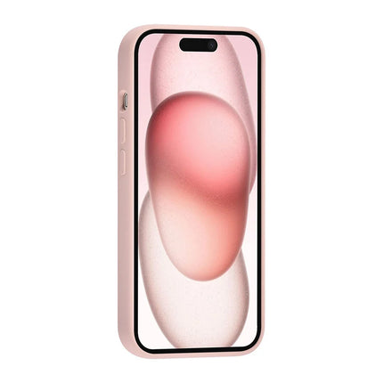 TUNIQ iPhone 15 Backcover hoesje Premium Liquid silicone - Roze