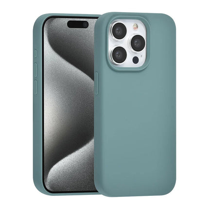 TUNIQ iPhone 15 Pro Backcover hoesje Premium Liquid silicone - Groen