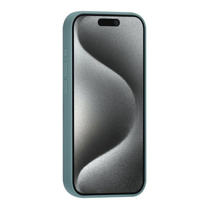 TUNIQ iPhone 15 Pro Backcover hoesje Premium Liquid silicone - Groen