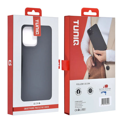 TUNIQ iPhone 15 Pro Max Backcover hoesje Premium Liquid silicone - Zwart