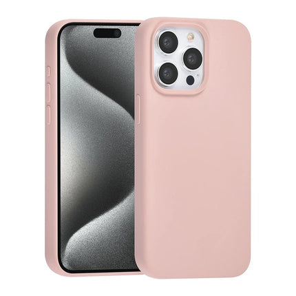 TUNIQ iPhone 15 Pro Max Backcover hoesje Premium Liquid silicone - Roze