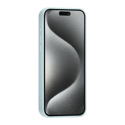 TUNIQ iPhone 15 Pro Max Backcover hoesje Premium Liquid silicone - LichtBlauw