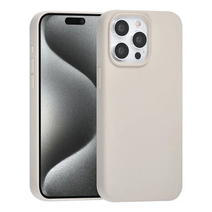 TUNIQ iPhone 15 Pro Max Backcover hoesje Premium Liquid silicone - Grijs