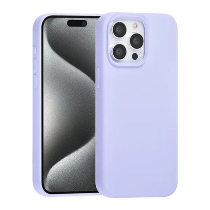 TUNIQ iPhone 15 Pro Max Backcover hoesje Premium Liquid silicone - Paars