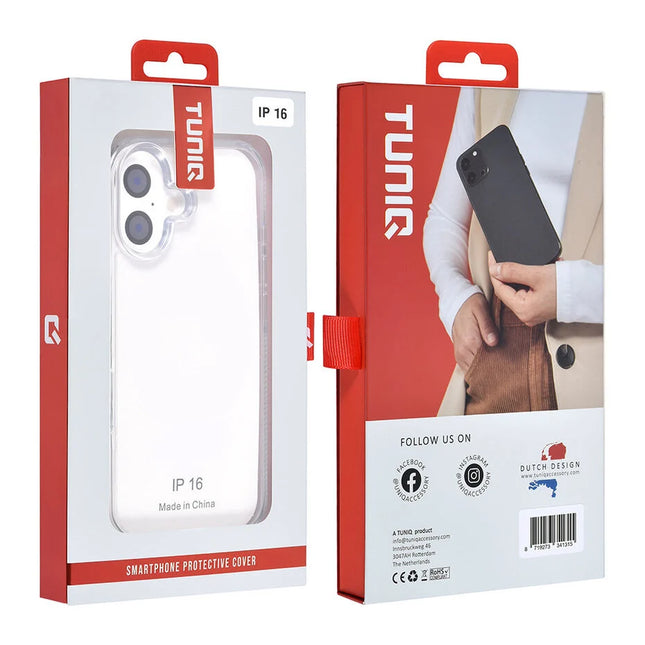 TUNIQ iPhone 16 Backcover hoesje Silicone - Wit
