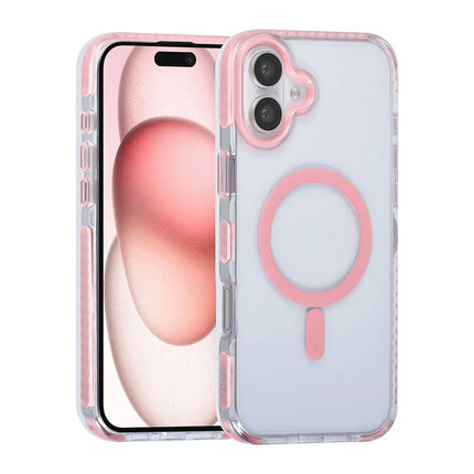 TUNIQ iPhone 16 Plus Backcover hoesje neck cord -TPU+PC - Roze