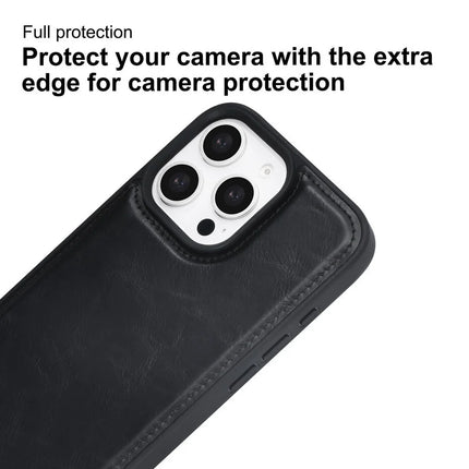 TUNIQ iPhone 16 Pro Max Backcover hoesje - met afneembare Pasjeshouder - Zwart