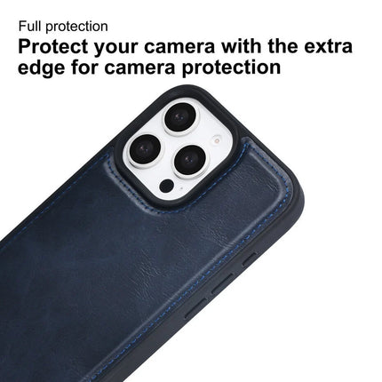 TUNIQ iPhone 16 Pro Max Backcover hoesje - met afneembare Pasjeshouder - Blauw