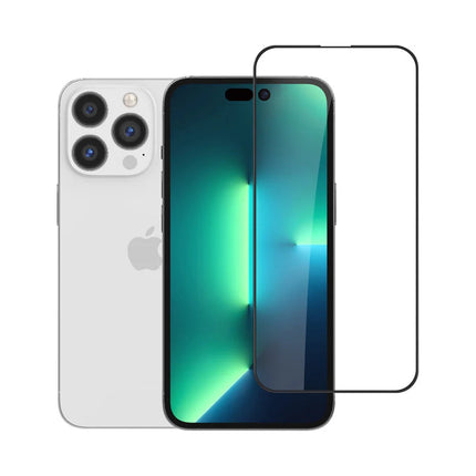 UNIQ Accessory iPhone 14 Pro 10D Full coverage Screenprotector - Zwarte Rand