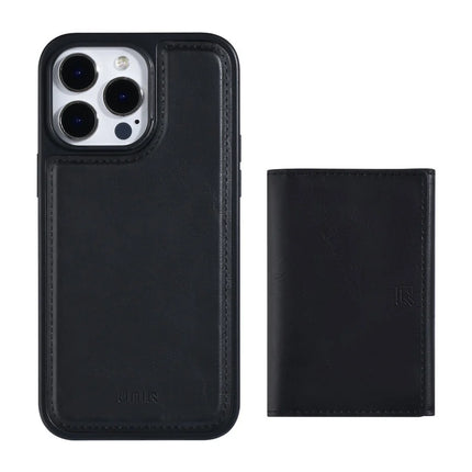 UNIQ Accessory iPhone 14 Pro Max Hardcase Backcover - met afneembare Pasjeshouder - Zwart