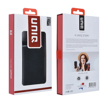UNIQ Accessory iPhone 14 Pro Max Hardcase Backcover - met afneembare Pasjeshouder - Zwart