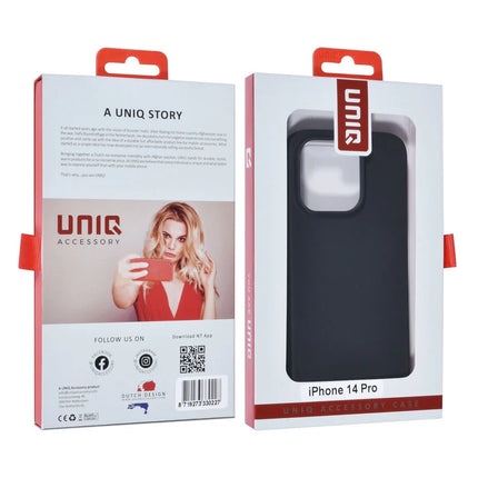 UNIQ Accessory iPhone 14 Pro TPU Backcover - Zwart