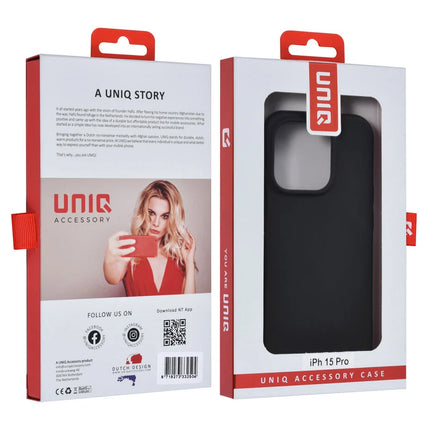 UNIQ Accessory iPhone 15 Pro TPU Back Cover hoesje - Zwart
